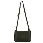 Pierre Cardin Small Leather Cross Body Bag - Dark Green