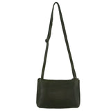 Pierre Cardin Small Leather Cross Body Bag - Dark Green