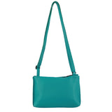 Pierre Cardin Small Leather Cross Body Bag - Turquoise