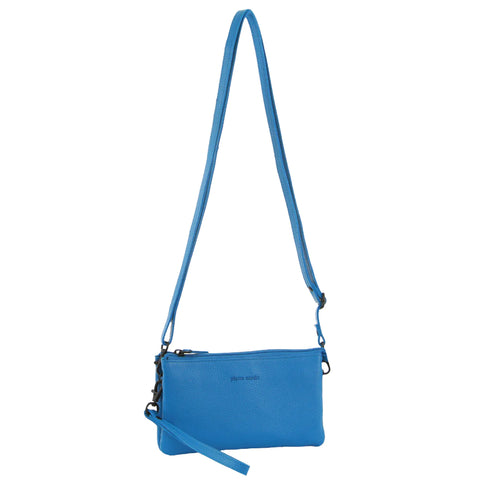 Pierre Cardin Leather Multiway Cross Body Bag - Aqua