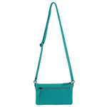 Pierre Cardin Leather Multiway Cross Body Bag - Turquoise