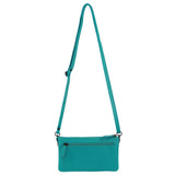 Pierre Cardin Leather Multiway Cross Body Bag - Turquoise