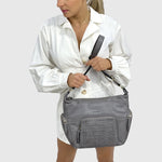 Pierre Cardin Woven Embossed Leather Handbag - Teal