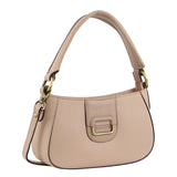 Pierre Cardin Ladies leather Flap Over Bag - Nude
