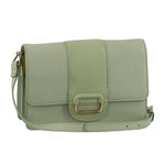 Pierre Cardin Leather Flapover Crossbody Bag/Clutch - Jade