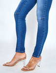 Louis Button-up Skinny Jean - Blue Wash