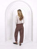 Leo Barrel Leg Jeans - Chocolate