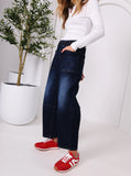 Leo Barrel Leg Jeans - Ink