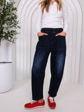 Leo Barrel Leg Jeans - Ink