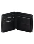 Police Leather Men's Zip Around Wallet
