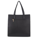 Milleni Vegan Leather Tote - Black