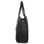 Milleni Vegan Leather Tote - Black