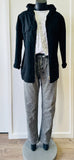 Suzy D Bridget Longline Jacket with Hood - Black