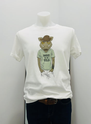 Blend Born to Be Wild Tee -  White