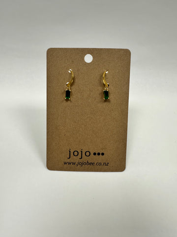 Ida - Gold with Green Gem