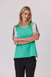 Haven Lace Trim Tee - Emerald