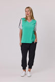 Haven Lace Trim Tee - Emerald