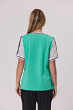 Haven Lace Trim Tee - Emerald