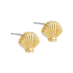 Piwakawaka (Fantail) Stud Earrings - Gold