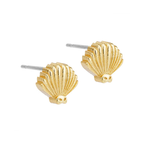 Piwakawaka (Fantail) Stud Earrings - Gold