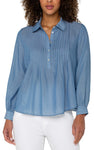 Popover Long Sleeve Woven Blouse