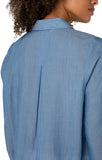 Popover Long Sleeve Woven Blouse