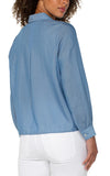 Popover Long Sleeve Woven Blouse