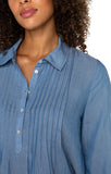 Popover Long Sleeve Woven Blouse