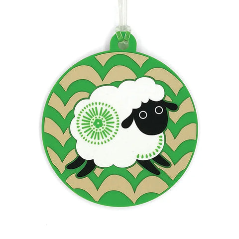 Retro Sheep Luggage Tag