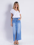 Lesley Denim Skirt - Light Blue Wash