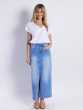 Lesley Denim Skirt - Light Blue Wash