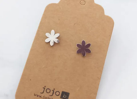 Silver Flower Stud