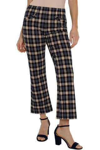 Liverpool Stella Pull-on Kick Flare - Plaid