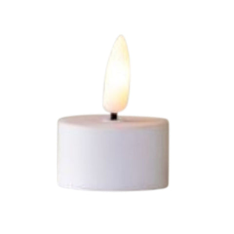 LED Tealight Candles - White, 6 pack