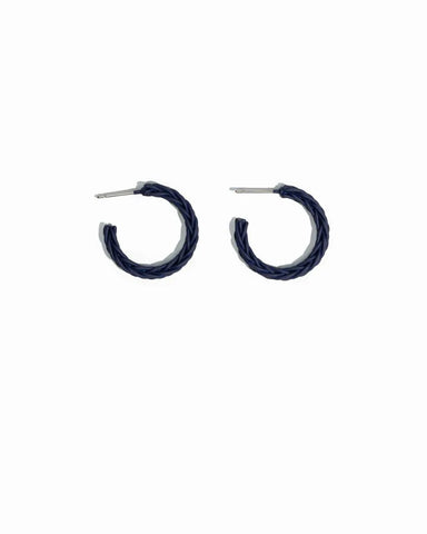 Stilen Addy Hoop Earrings - Navy
