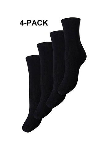 Blend Socks, 4 Pack - Black