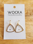 Gold Triangle Earrings