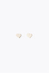 Stilen Falling Heart Stud Earrings - Gold