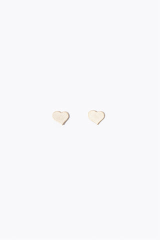 Stilen Falling Heart Stud Earrings - Gold