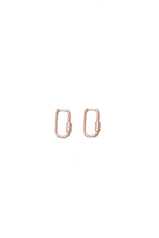 Stilen Hana Hoop Earrings - Rose