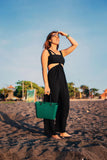 Small Hinza Bag - Dark Green (Green Plastic)