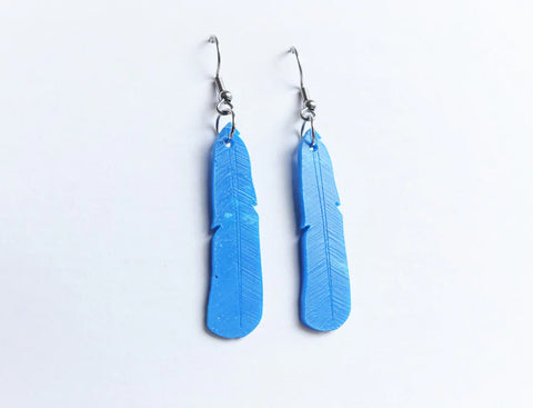 Kingfisher (Kotare) Earrings - Blue