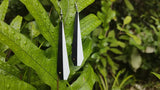 Piwakawaka-Fantail Earrings - Black/White