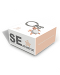 Sea Turtle Keychain with 2 Mini Turtle Charms