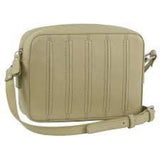 Pierre Cardin Leather Stitch-Design Camera Bag - Sand