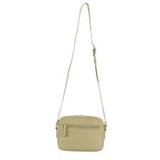 Pierre Cardin Leather Stitch-Design Camera Bag - Sand