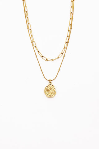Stilen Jordan Double Chain Necklace - Gold