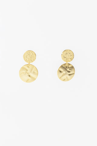 Stilen Louisa Double Disc Earrings - Gold