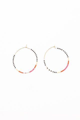 Stilen Maddi Hoop Earrings - Pink