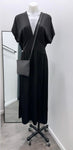 Suzy D Ginger Satin Maxi Dress - Black